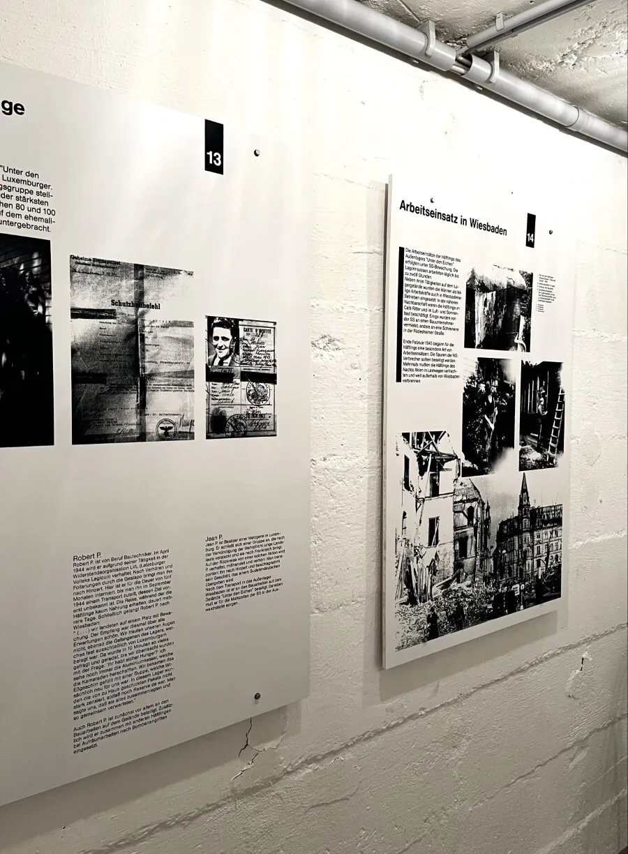 Ausstellung in der KZ-Gedenkstätte Wiesbaden