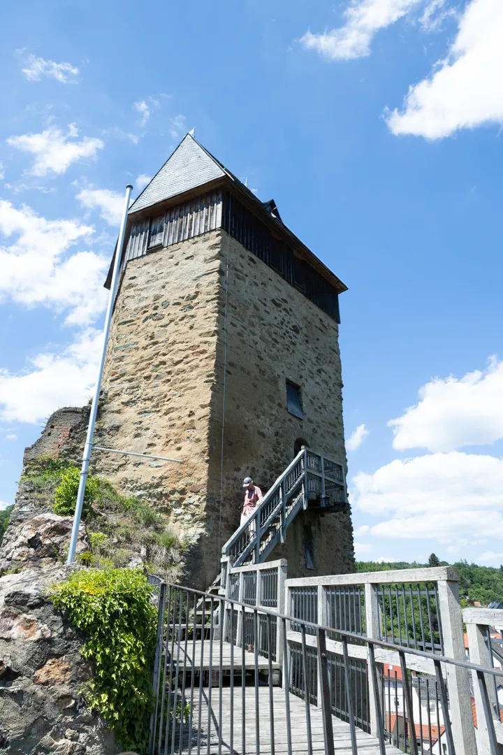 Außenansicht der Burg Frauenstein